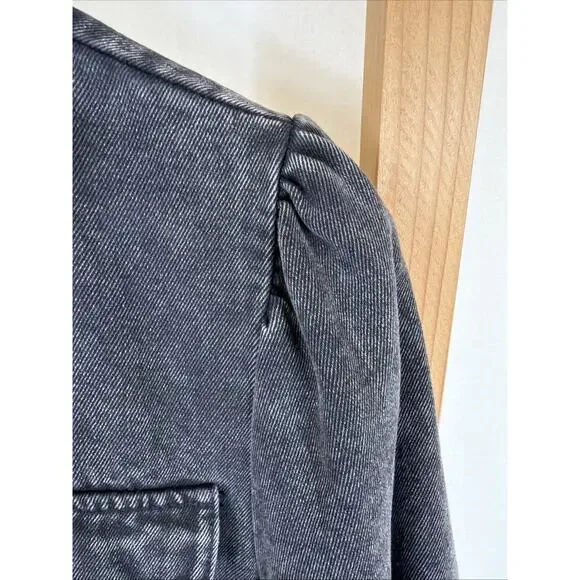 NWT Gilli Black Denim Button Up Dress w/ Pockets #1403 Size SMALL - Picture 5 of 9